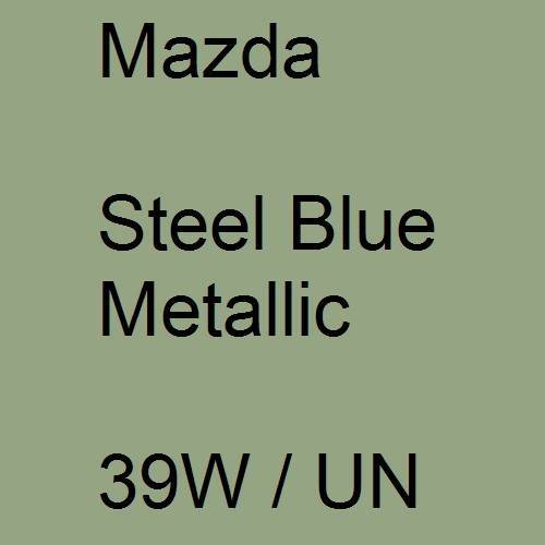 Mazda, Steel Blue Metallic, 39W / UN.